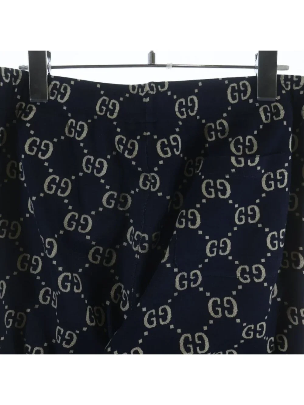 Gucci GG Jacquard Sweatshirt Pants All Over Pattern Navy